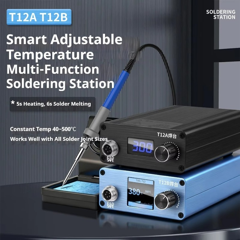 Electronics Repairing - Stazione di saldatura termoelettrica T12A, raffreddata,