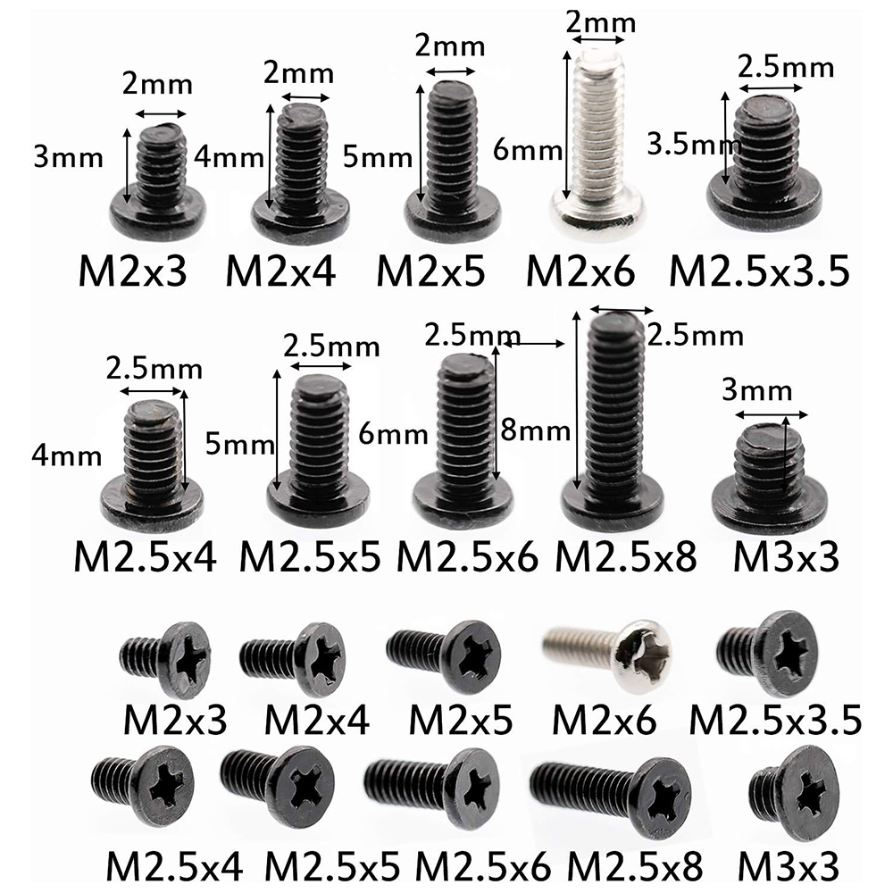 Set di viti M2 M2.5 M3 da 500  - Electronics Repair Book recensione e prezzo